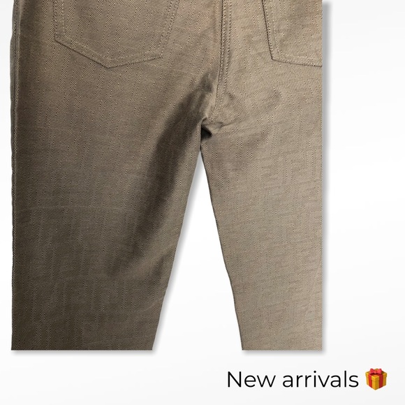 Fendi zucca logo jacquard pattern  jeans pants xs - Picture 6 of 9